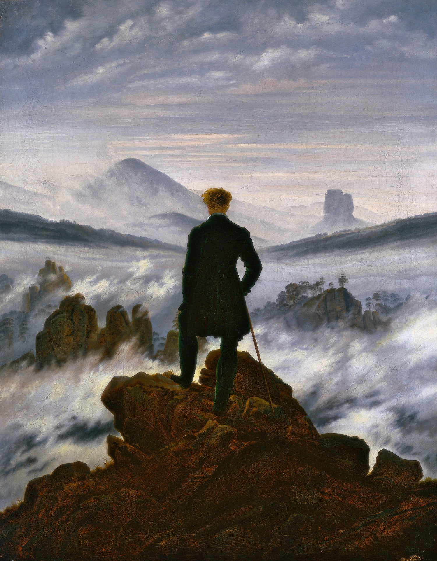 The Wanderer by Caspar David Friedrich, 1818