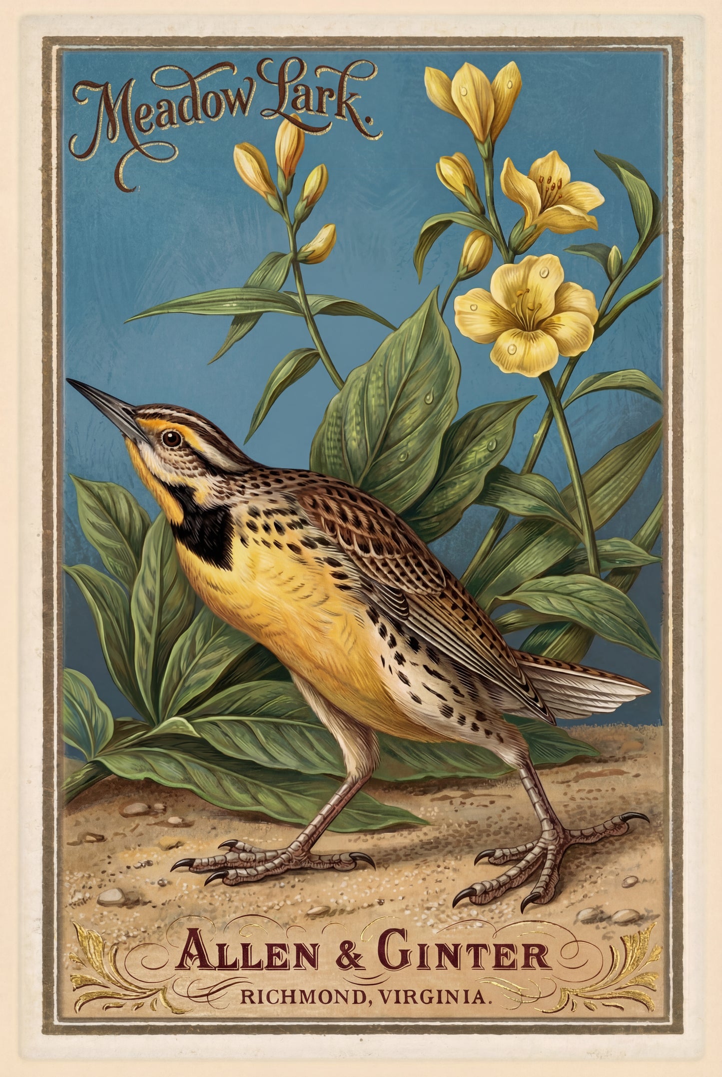 Birds of America (1888) Allen & Ginter | Pack of 10 Stationary Trading Cards (1 Design per Pack)