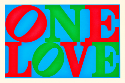 ONE LOVE Art Print